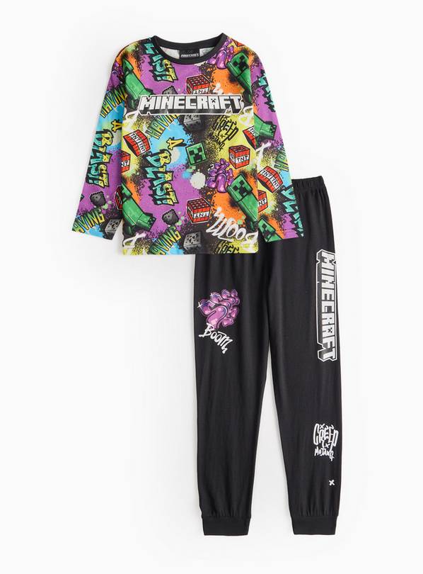 Minecraft Bright Graphic Print Pyjamas 12-13 years